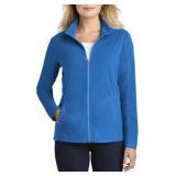 APPEARS NEW - Port Authority Ladies Dusty Blue Microfleece Jacket (Size Large)