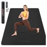 $46 Extra Large Yoga Mat 72x48 or 78x57, 1/4-1/2 in, TPE Non-Slip