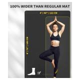 $46 Extra Large Yoga Mat 72x48 or 78x57, 1/4-1/2 in, TPE Non-Slip