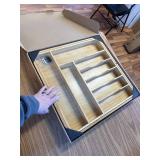 $60 Umilife Extra Large Expandable Kitchen Drawer Organizer, Bamboo