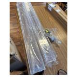 $90 NIUBEE 36" Premium Acrylic Floating Bookshelf, Clear, 4-Pack