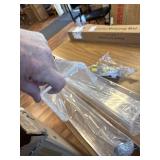 $90 NIUBEE 36" Premium Acrylic Floating Bookshelf, Clear, 4-Pack