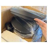 $160 INMOZATA 6 Pack Retractable Belt Stanchions, Black, 6.6ft Belts