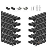 $48 BTF-LIGHTING Black LED Aluminum Channel System for 8/10/12mm