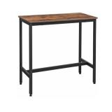 VASAGLE LBT10X High Thin Bar Table, Metal Frame, 40" Long