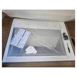 $54 Makeup Vanity LED Mirror 24x19 10X, Dimmable, Touch Control