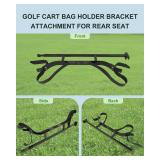 SCITOO Universal Golf Bag Holder for Golf Cart Rear Seat-Black