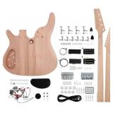 $220 Double Neck DIY Guitar & Bass Kit, 6/4-String, RH