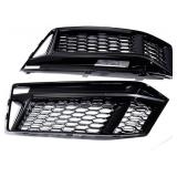 Astra Depot Front Bumper Glossy Black Mesh Grille for S4 B9