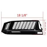 Astra Depot Front Bumper Glossy Black Mesh Grille for S4 B9