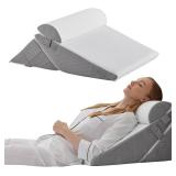 Bedluxe Wedge Pillow Headboard, 3PCS Orthopedic Wedge Set