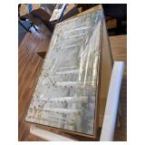 $76 Framed Wall Art Decor Colorful Forest Path Canvas 20 40 in