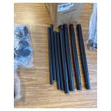 4-Tier Storage Shelves, Unit, 33W x 12.6D x 57.2H, Black