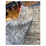 $100 Washable 8x10 Area Rug - Ultra Soft Faux Wool, Non-Slip, Low Pile