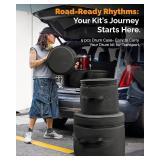 $70 5-Piece Drum Case Set:Padded Bags for 22Kick,12/13/16Toms,14Snare