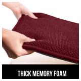 $53 Gorilla Grip Slip-Resistant Chair Cushions 16x16 Set of 4 Wine