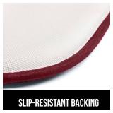 $53 Gorilla Grip Slip-Resistant Chair Cushions 16x16 Set of 4 Wine