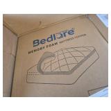 $95 BEDLORE 4-Inch Memory Foam Mattress Topper Twin XL, 2-in-1