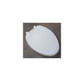Bemis Plastic Toilet Seat, Elongated, 18-7/16" Bolt to Seat Front