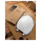 Bemis Plastic Toilet Seat, Elongated, 18-7/16" Bolt to Seat Front