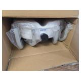 Carex E-Z Lock Raised Toilet Seat with Handles, 5" Riser