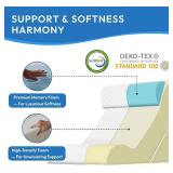 3-Piece Wedge Pillow Set for After Surgery - Foam, 10-in-1, White