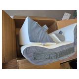 3-Piece Wedge Pillow Set for After Surgery - Foam, 10-in-1, White