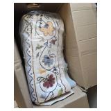 $100 Rugcomf 8x10 Area Rug, Washable Boho Floral Non-Slip Beige