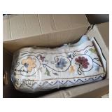 $100 Rugcomf 8x10 Area Rug, Washable Boho Floral Non-Slip Beige