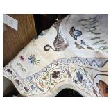 $100 Rugcomf 8x10 Area Rug, Washable Boho Floral Non-Slip Beige