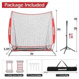 $50 Bearwill Baseball Net 7x7ft with Ball Collection, 2 Strike Zones