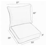 $58 Sorra Sunbrella Deep Seating Cushions - Outdoor Chair Pad & Back