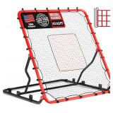 $95 Baseball Rebounder Net, 4x4.5FT, Angles, 2 Strike Zones