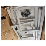 $120 Overbed Desk with Wheels, Adjustable Height & Tiltable Tabletop