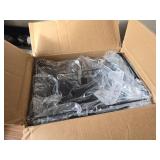 $63 PUSDON 4-Tier Stackable Storage Baskets, Anti-Rust Rack, Black