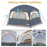 $120 UNP Tents 6 Person Waterproof Windproof Easy Setup Camping Tent