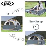 $120 UNP Tents 6 Person Waterproof Windproof Easy Setup Camping Tent
