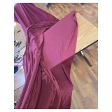 10 Pack YOUR CHAIR COVERS 120-Inch Round Polyester Tablecloths - Burgundy