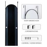 $50 Over-the-Door Full Length Mirror 50x16, Black (Bed/Liv/Bath)