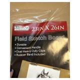 $46 US Art Supply 23x26 Field Sketch Tote Board w/ Heavy-Duty Clip
