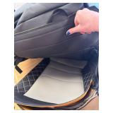 $220 Ford F-150 Seat Covers, Leather, Black/Gray, Custom Fit