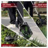 $76 Cordless 21V Weed Wacker, 3-in-1 Edger/Cutter, 2 Batteries