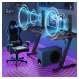 $84 Sound Bar with Subwoofer, 110W, Bluetooth/ARC/Opt/AUX, 3 EQ Modes