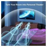 $84 Sound Bar with Subwoofer, 110W, Bluetooth/ARC/Opt/AUX, 3 EQ Modes