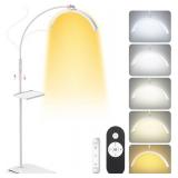 $58 LIONVISON Half Moon Lash Light 6500K LED Ring Light w/ Tray