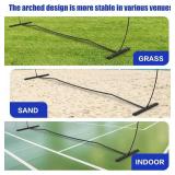 $55 Volleyball Net, 14FT Freestanding for Backyard, Adjustable Height