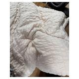 HYMOKEGE Beige Queen Comforter Set Seersucker 7-Piece Bedding