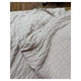 HYMOKEGE Beige Queen Comforter Set Seersucker 7-Piece Bedding