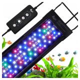 $50 AQQA LED Aquarium Light, 24/7 Mode, Fits 24-32 Inch Fish Tank