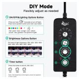 $50 AQQA LED Aquarium Light, 24/7 Mode, Fits 24-32 Inch Fish Tank